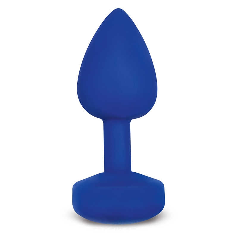 Пробка с вибрацией "G-Plug S" супер мощная, синяя 
