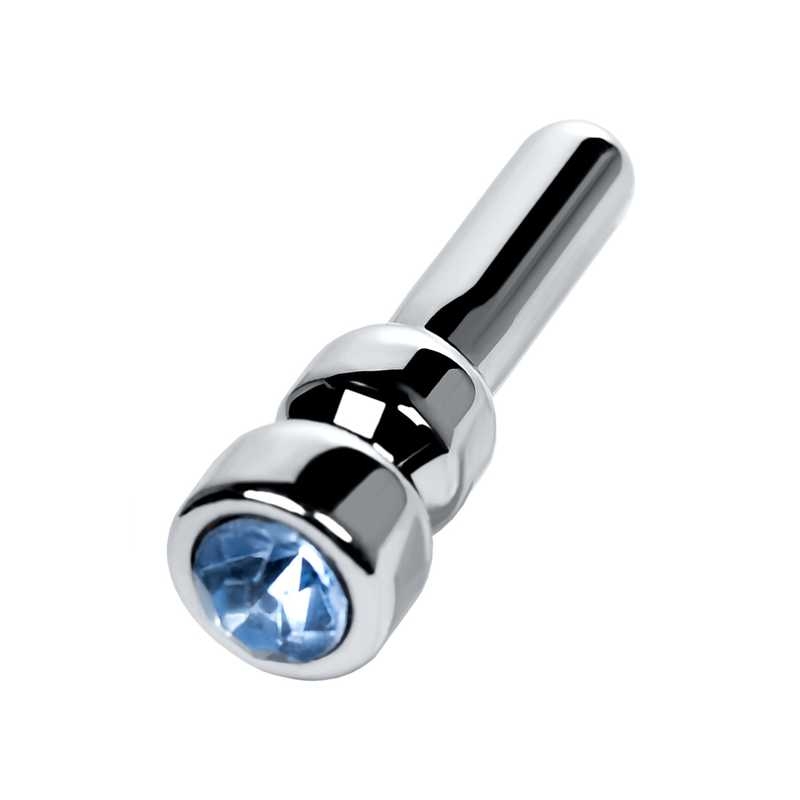 Зонд металлический с голубым кристаллом "Toyfa" мини 