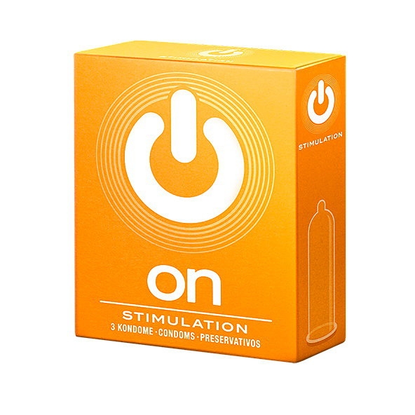 Презервативы &quot;On Stimulation&quot; ребристые, 3шт 